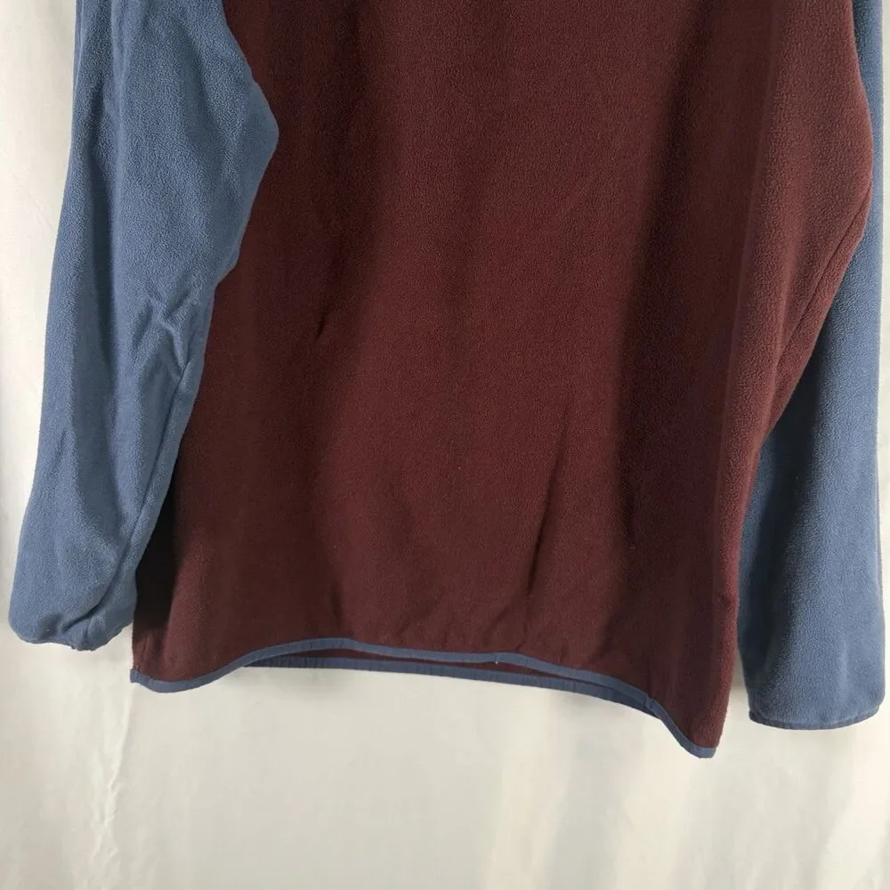 Columbia Fleece 1/4 Snap Pullover Men's XL Tall Blue Long Sleeve Pullover